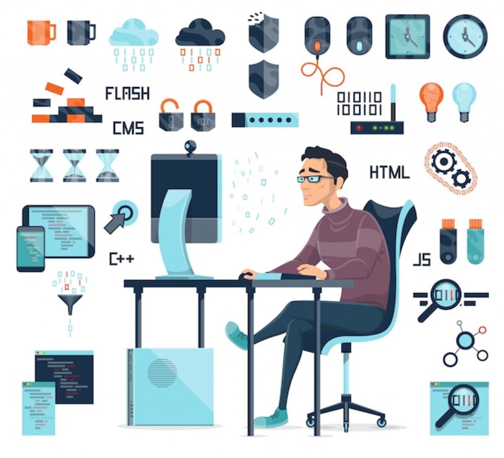 计算机编码图标集 数字世界的视觉语言